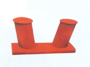 Welded inclined mooring bollard