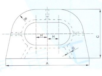 U.S. type Panama fairlead