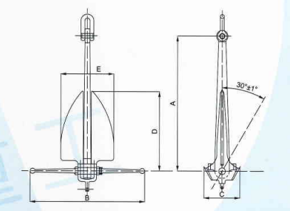 GB 11579-89 Lightweight Anchor